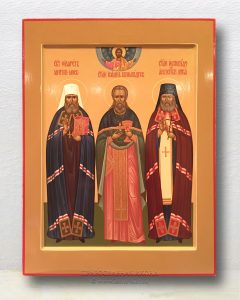 Икона «Филарет митрополит, Иоанн Кронштадтский, Лука исповедник» (образец №1)