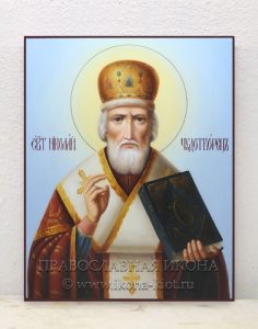 Икона «Николай чудотворец, Мирликийский» (образец №19)