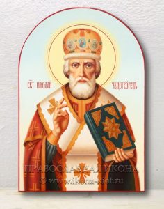 Икона «Николай Мирликийский, чудотворец» (образец №27)