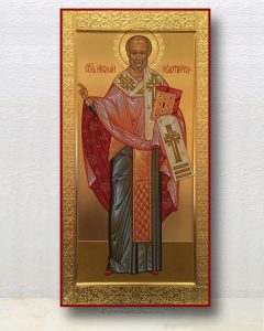 Икона «Николай чудотворец, Мирликийский» (образец №40)