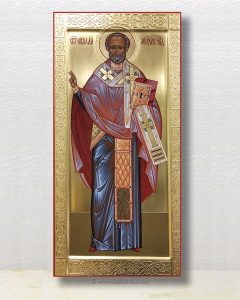 Икона «Николай Мирликийский, чудотворец» (образец №43)
