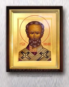 Икона «Николай чудотворец, Мирликийский» (образец №46)