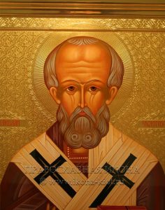 Икона «Николай чудотворец, Мирликийский» (образец №50)