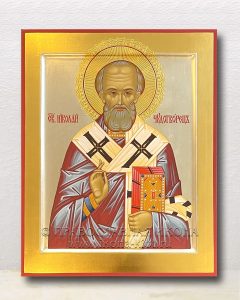 Икона «Николай чудотворец, Мирликийский» (образец №69)