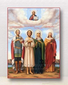 Семейная икона (4 фигуры) (образец №2)