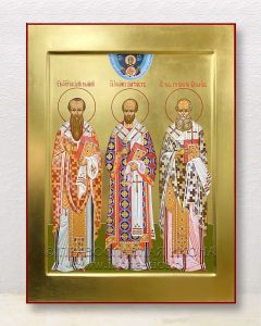 Икона «Василий Великий, Григорий Богослов и Иоанн Златоуст» (образец №5)